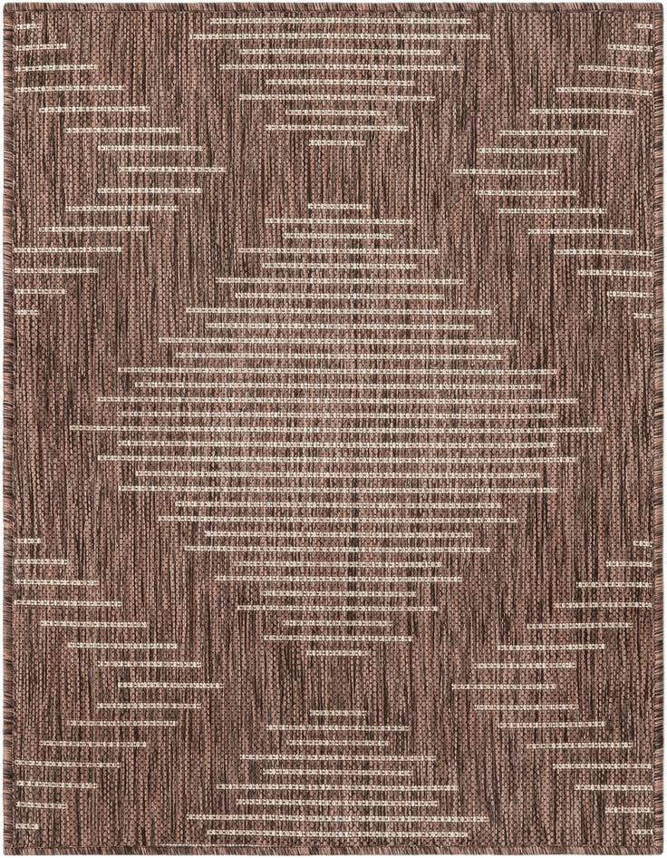 Detail image of 2' x 3' Easy-Clean Modern Indoor / Outdoor Rug