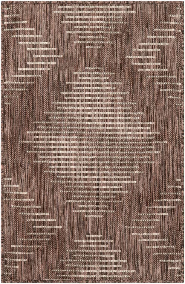 Detail image of 2' x 3' Easy-Clean Modern Indoor / Outdoor Rug