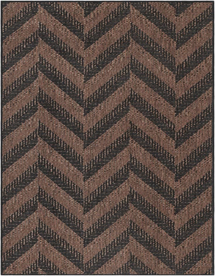 Detail image of 4' x 6' Easy-Clean Modern Indoor / Outdoor Rug