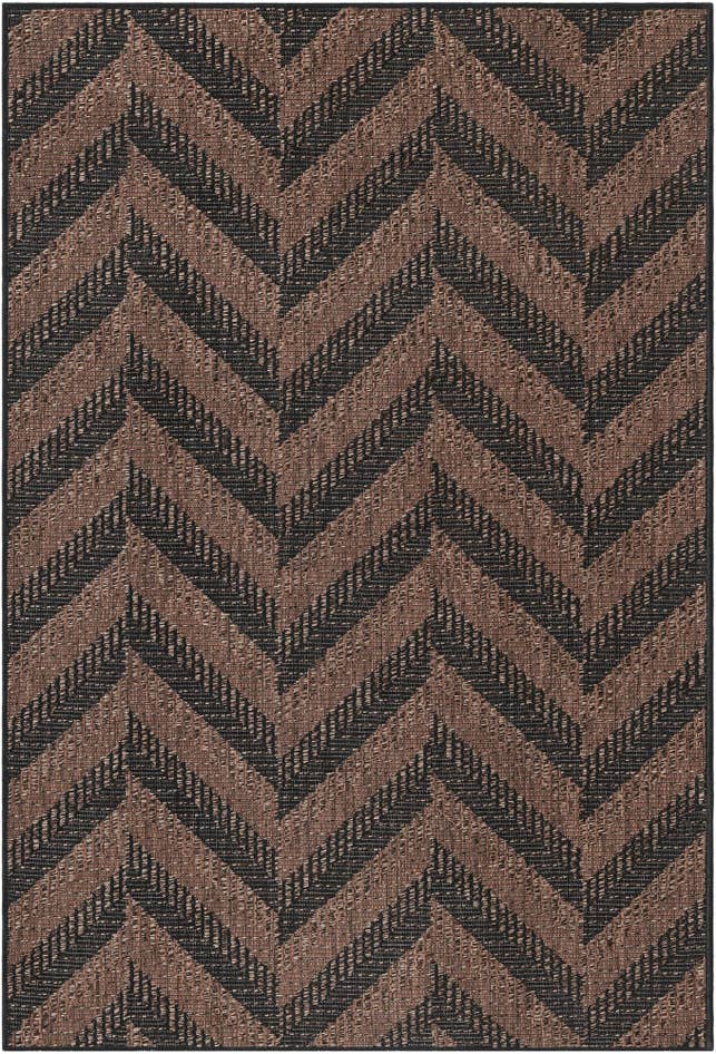 Detail image of 4' x 6' Easy-Clean Modern Indoor / Outdoor Rug