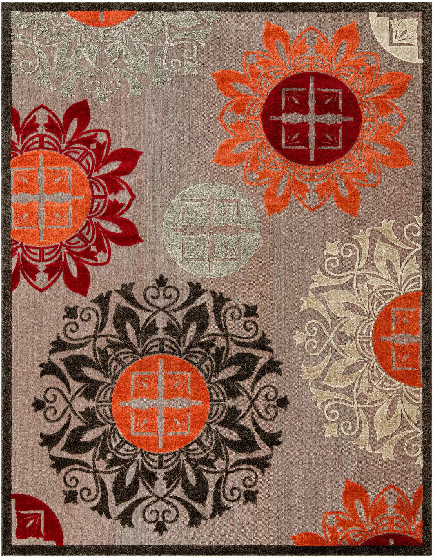 10' x 13' Easy-Clean Modern Indoor / Outdoor Rug