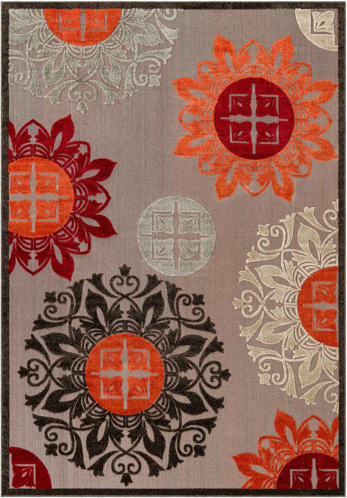 7' 10 x 11' Easy-Clean Modern Indoor / Outdoor Rug
