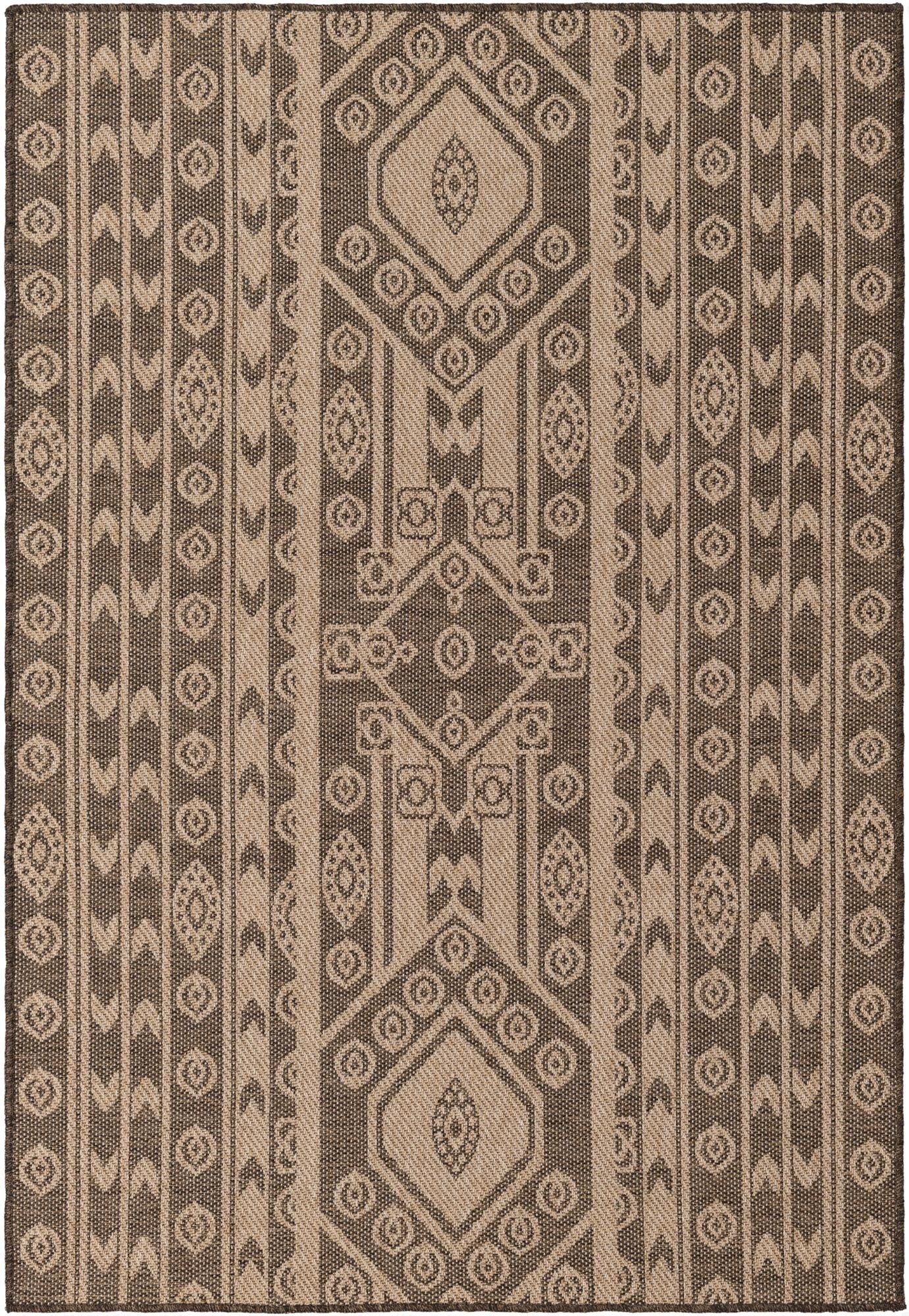 5' 2 x 7' 6 Easy-Clean Modern Indoor / Outdoor Rug