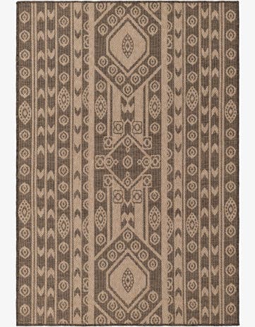 5' 2 x 7' 6 Easy-Clean Modern Indoor / Outdoor Rug