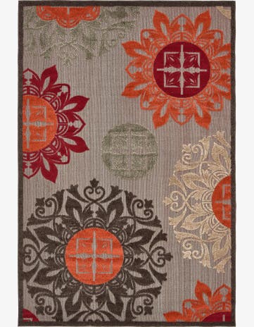 6' x 9' Easy-Clean Modern Indoor / Outdoor Rug