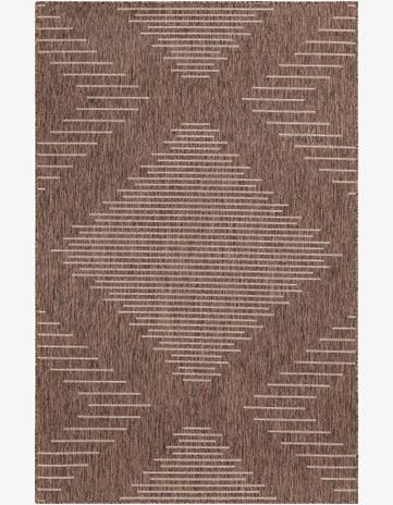 5' 3 x 8' Easy-Clean Modern Indoor / Outdoor Rug