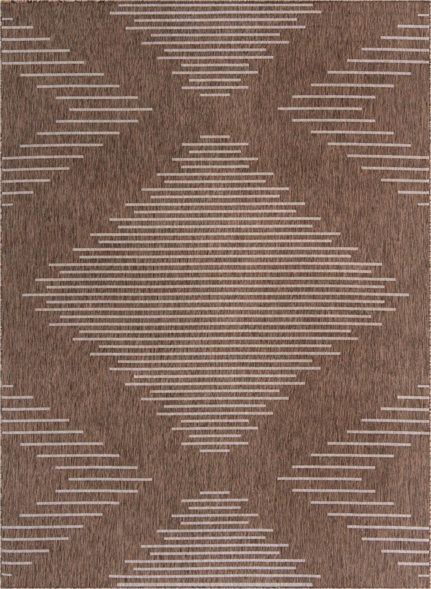 Primary image 9' x 12'  Washable Modern Indoor / Outdoor Rug