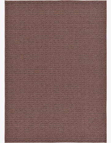 Brown Easy-Clean Modern Indoor / Outdoor Rug