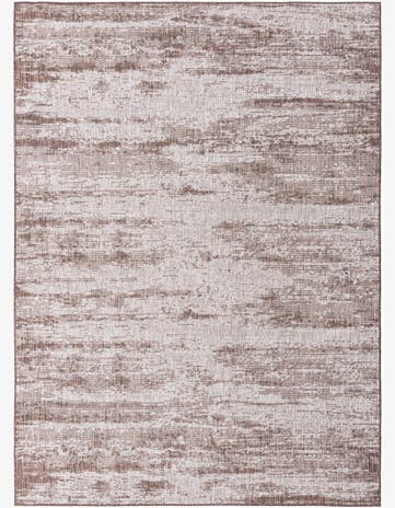 Brown Easy-Clean Modern Indoor / Outdoor Rug