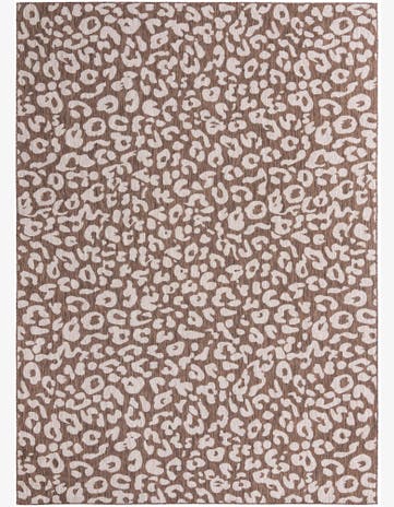 Brown Easy-Clean Safari Indoor / Outdoor Rug