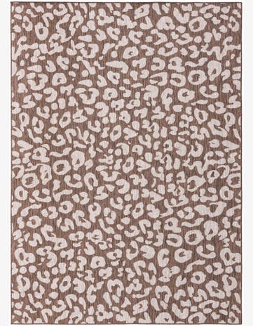 Brown Easy-Clean Safari Indoor / Outdoor Rug