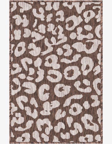 Brown Easy-Clean Safari Indoor / Outdoor Rug