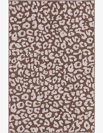 Brown Easy-Clean Safari Indoor / Outdoor Rug