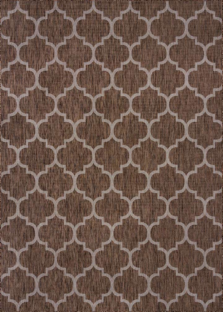 7' 10 x 11' Easy-Clean Trellis Indoor / Outdoor Rug
