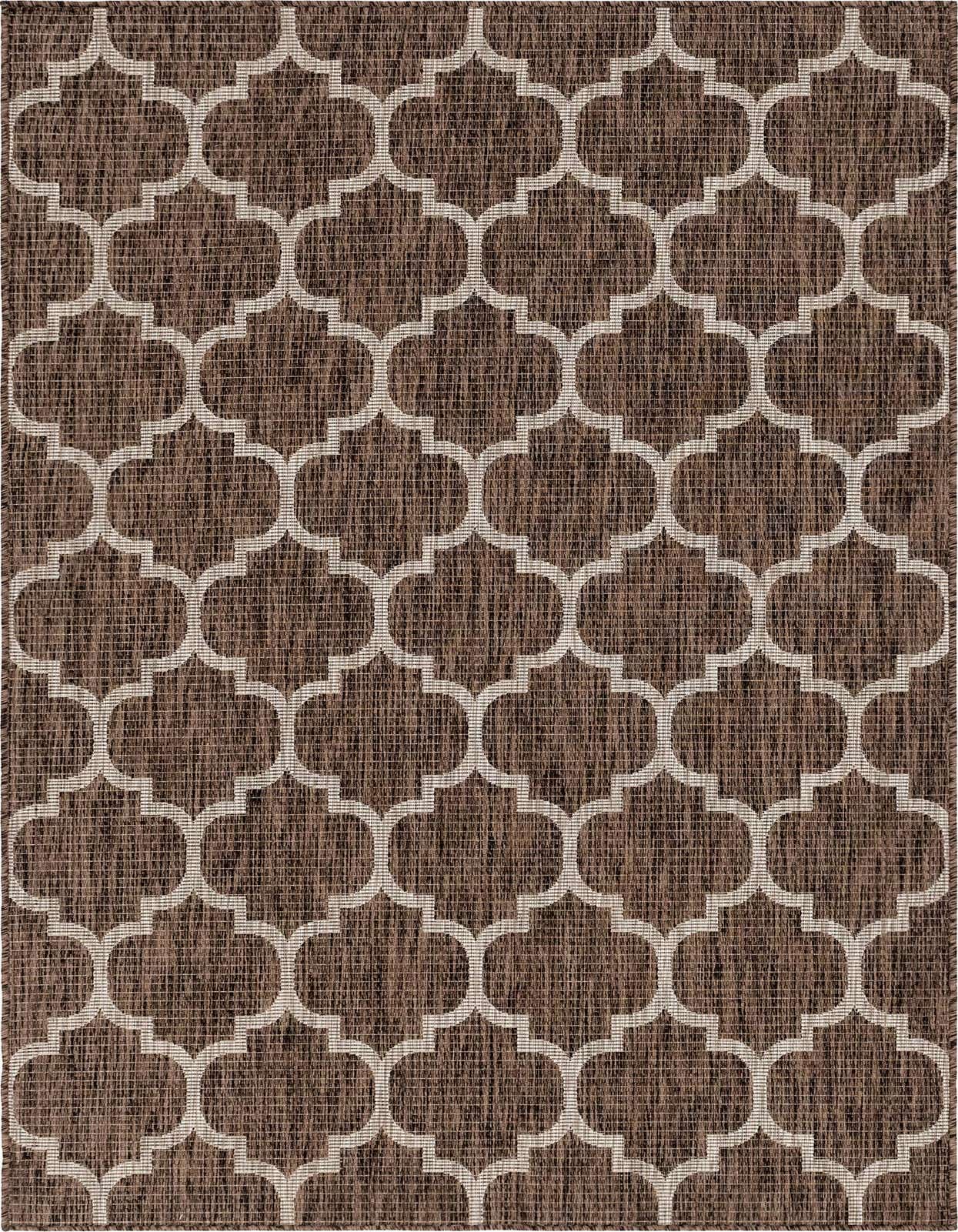 5' 3 x 8' Easy-Clean Trellis Indoor / Outdoor Rug
