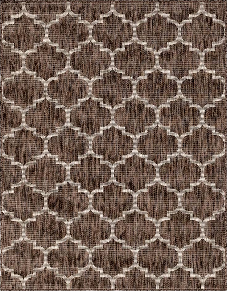 Detail image of 5' 3 x 8' Easy-Clean Trellis Indoor / Outdoor Rug