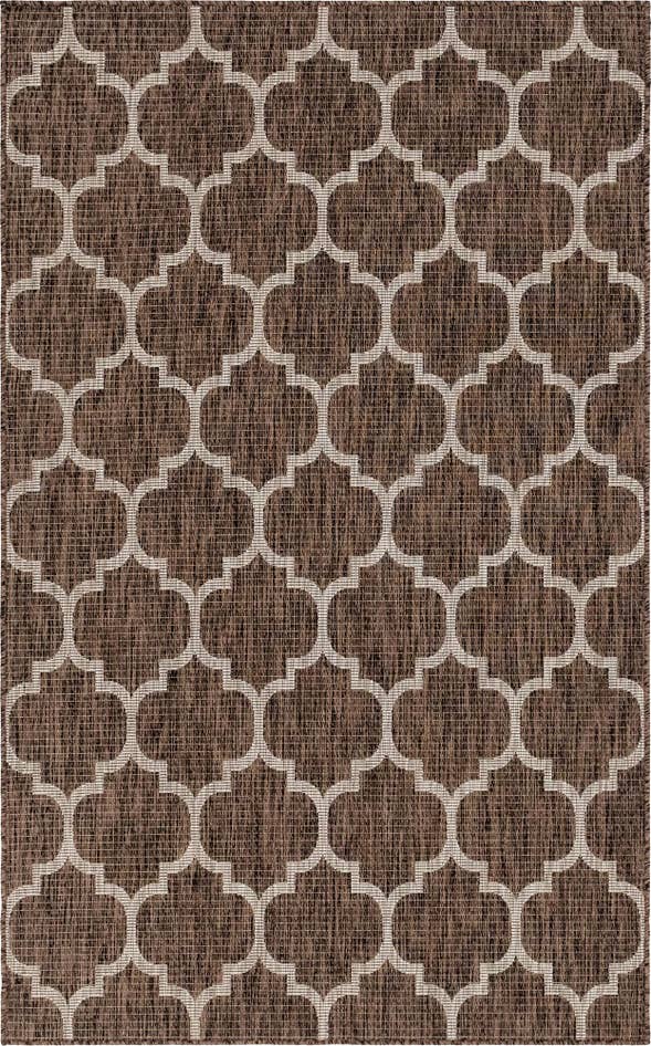 Detail image of 5' 3 x 8' Easy-Clean Trellis Indoor / Outdoor Rug