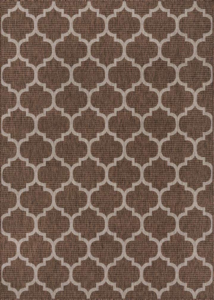 6' x 9' Easy-Clean Trellis Indoor / Outdoor Rug
