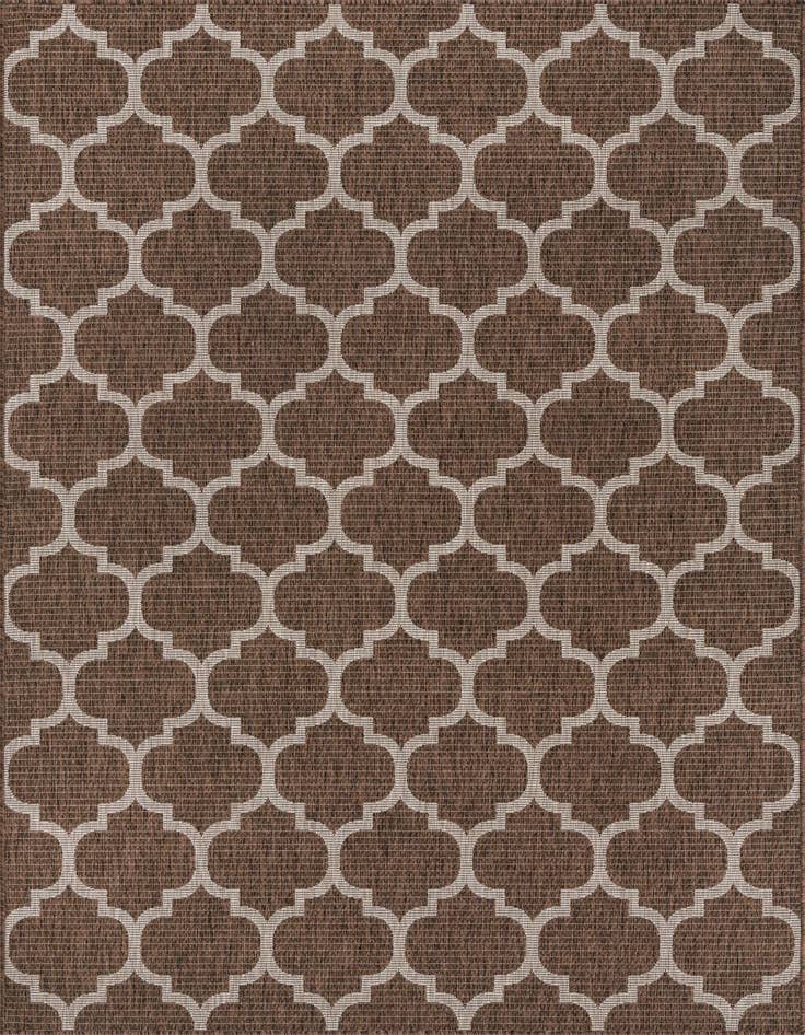 Detail image of 6' x 9' Easy-Clean Trellis Indoor / Outdoor Rug