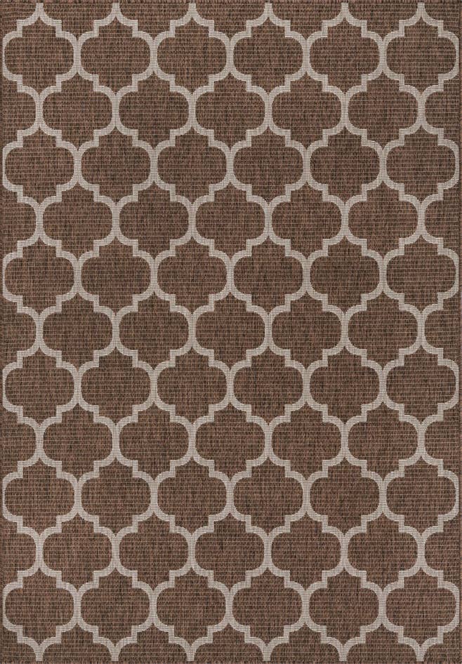 Detail image of 6' x 9' Easy-Clean Trellis Indoor / Outdoor Rug