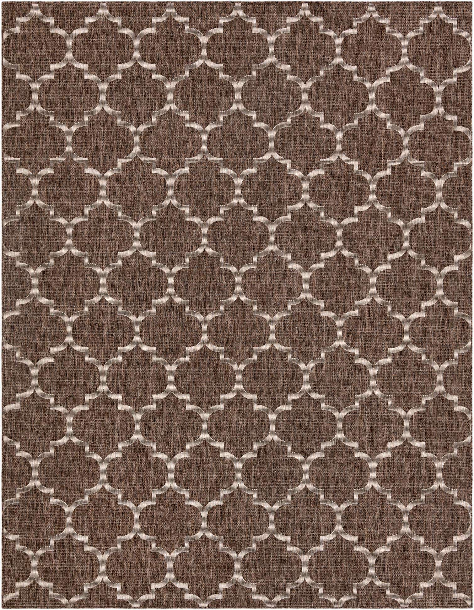 9' x 12' Easy-Clean Trellis Indoor / Outdoor Rug