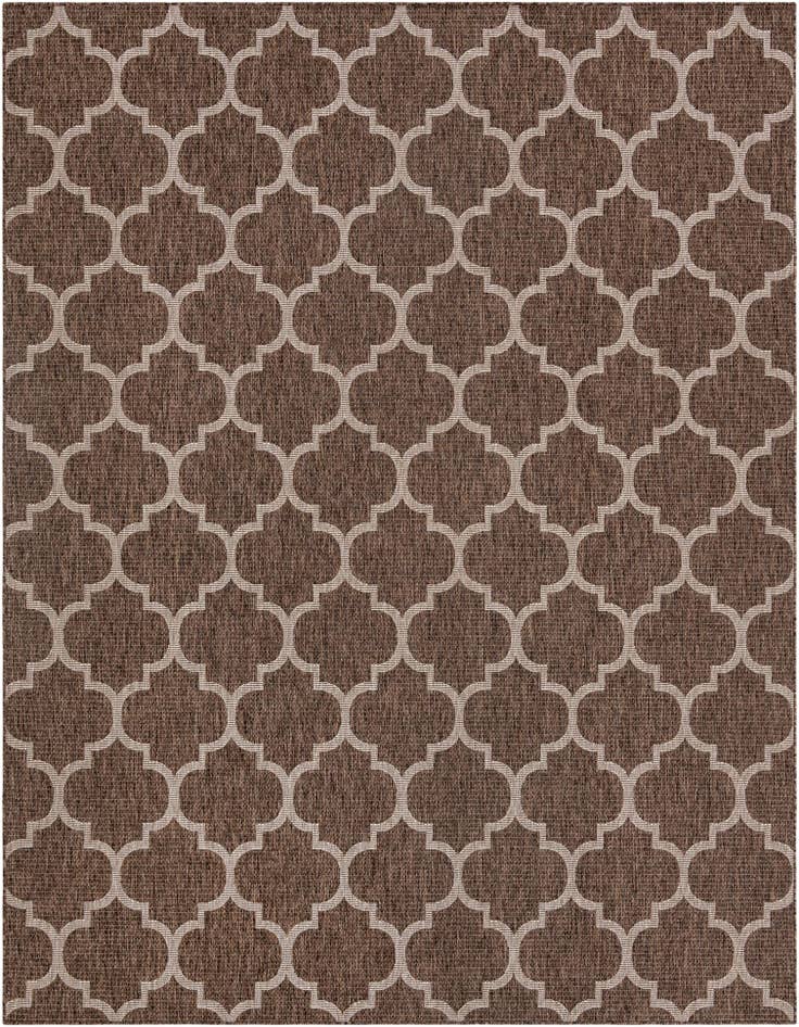 Detail image of 9' x 12' Easy-Clean Trellis Indoor / Outdoor Rug