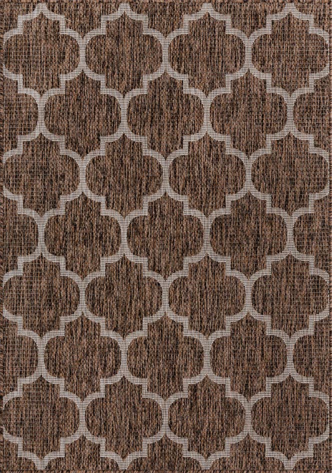 Detail image of 4' x 6' Easy-Clean Trellis Indoor / Outdoor Rug