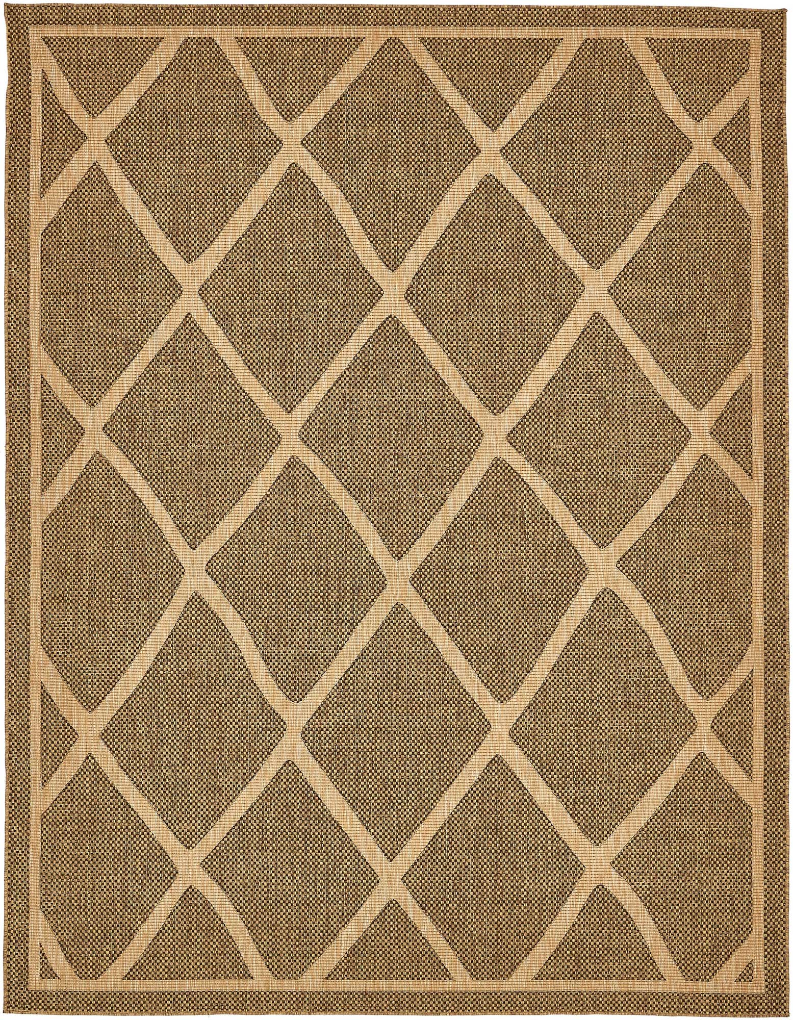 9' x 12' Easy-Clean Trellis Indoor / Outdoor Rug