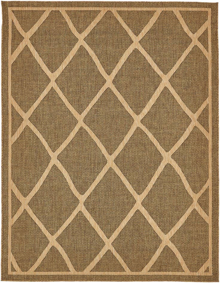 Detail image of 9' x 12' Easy-Clean Trellis Indoor / Outdoor Rug