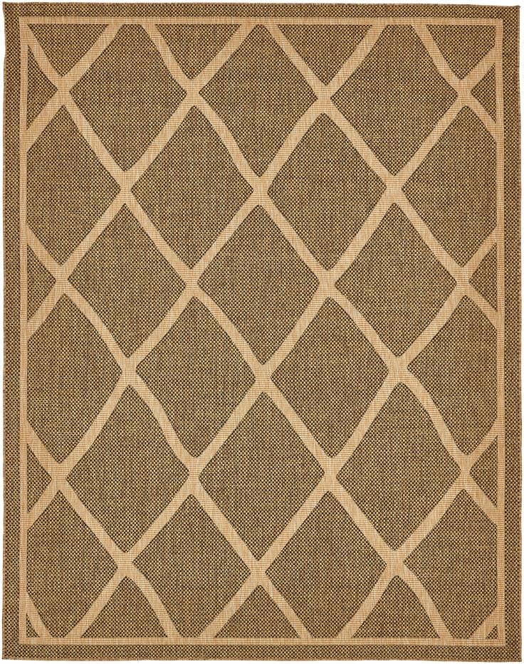 Detail image of 9' x 12' Easy-Clean Trellis Indoor / Outdoor Rug