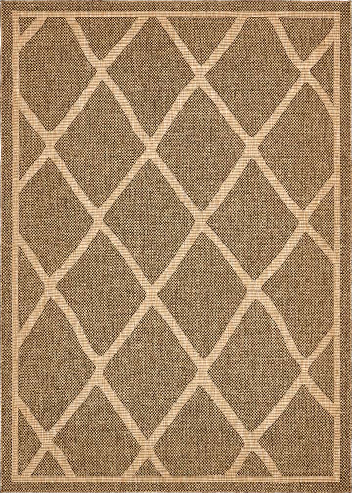 8' x 11' 4 Easy-Clean Trellis Indoor / Outdoor Rug