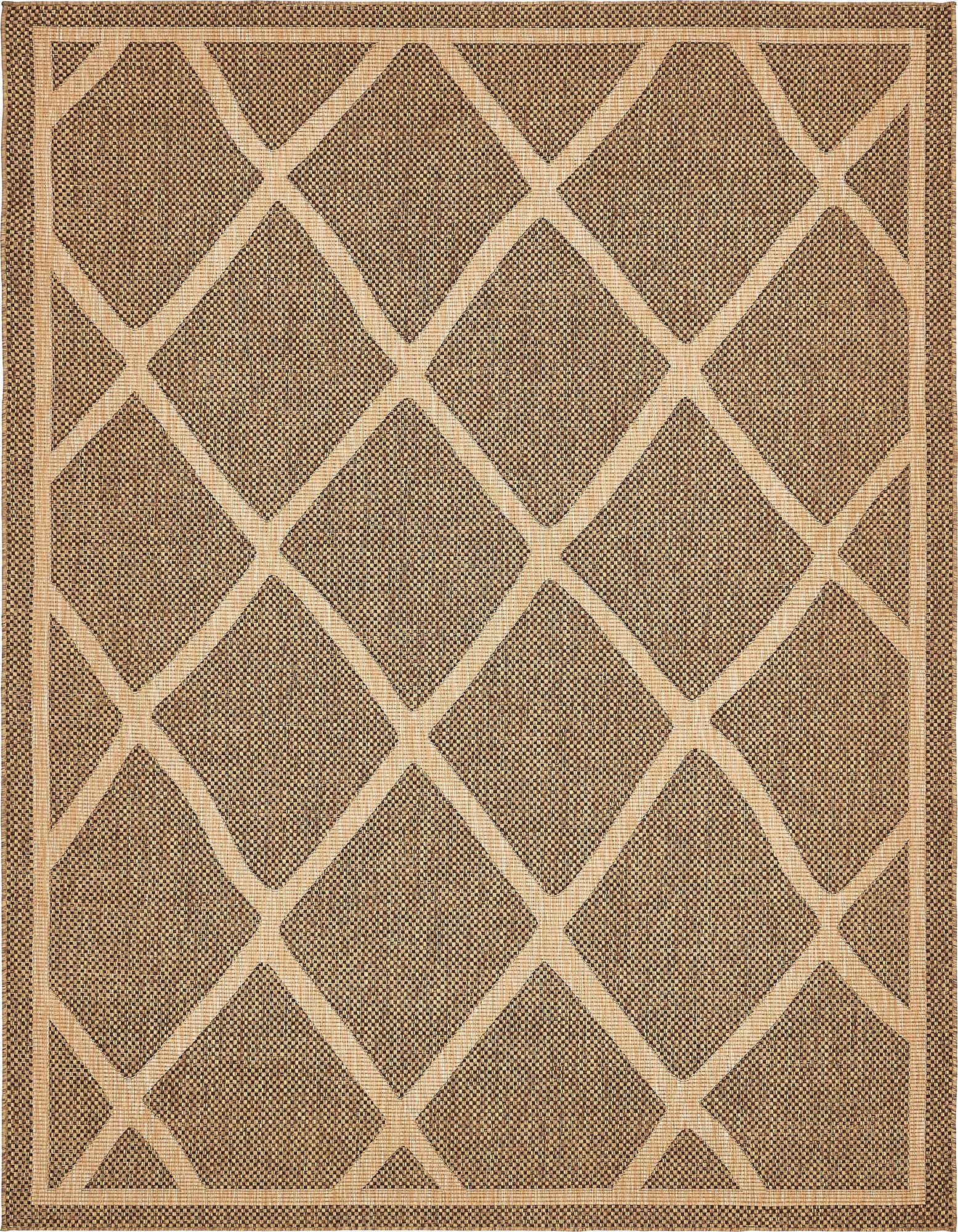 8' x 11' 4 Easy-Clean Trellis Indoor / Outdoor Rug