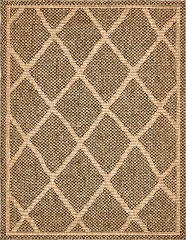 Detail image of 8' x 11' 4 Easy-Clean Trellis Indoor / Outdoor Rug