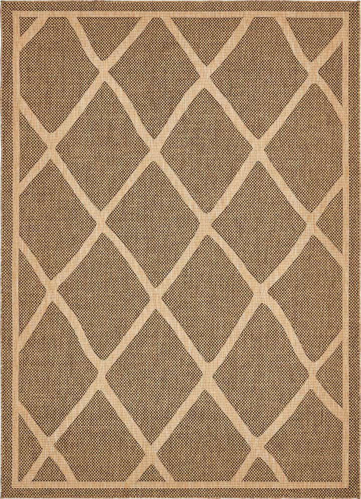 8' x 11' 4 Easy-Clean Trellis Indoor / Outdoor Rug