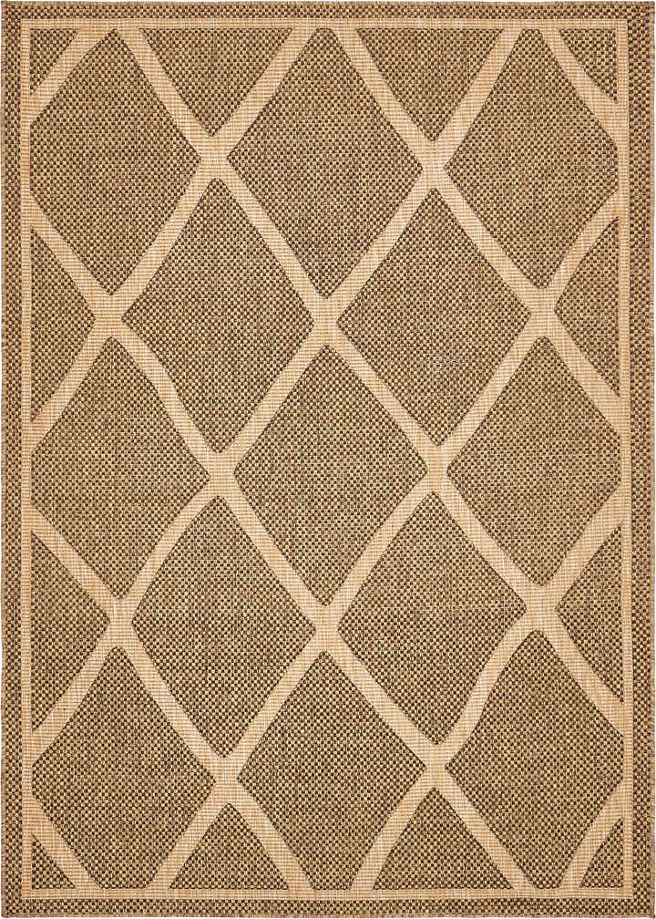 6' x 9' Easy-Clean Trellis Indoor / Outdoor Rug