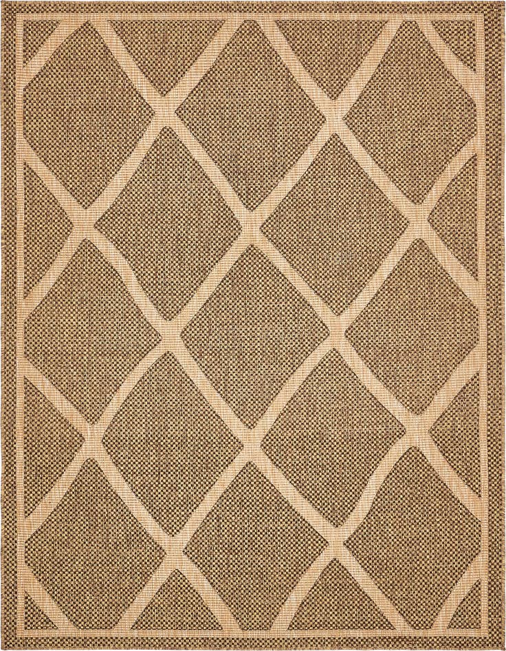 Detail image of 6' x 9' Easy-Clean Trellis Indoor / Outdoor Rug