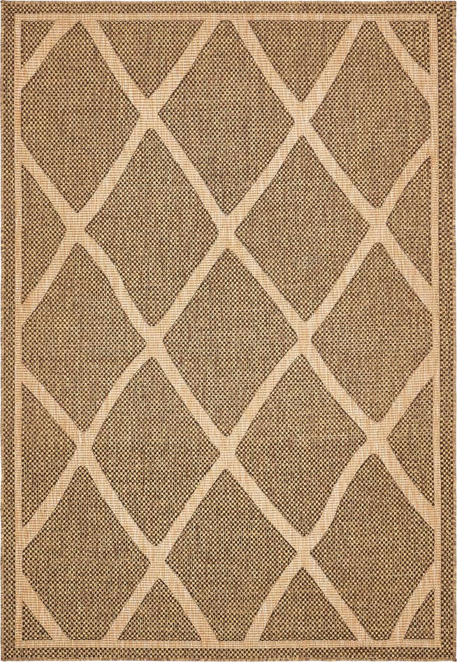Detail image of 6' x 9' Easy-Clean Trellis Indoor / Outdoor Rug