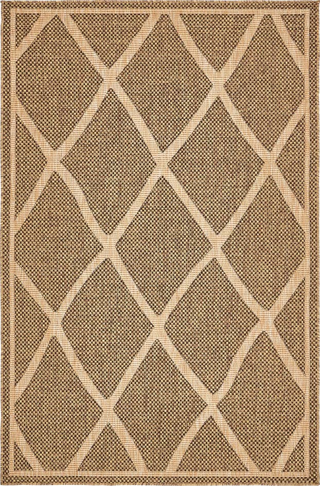 Detail image of 5' x 8' Easy-Clean Trellis Indoor / Outdoor Rug