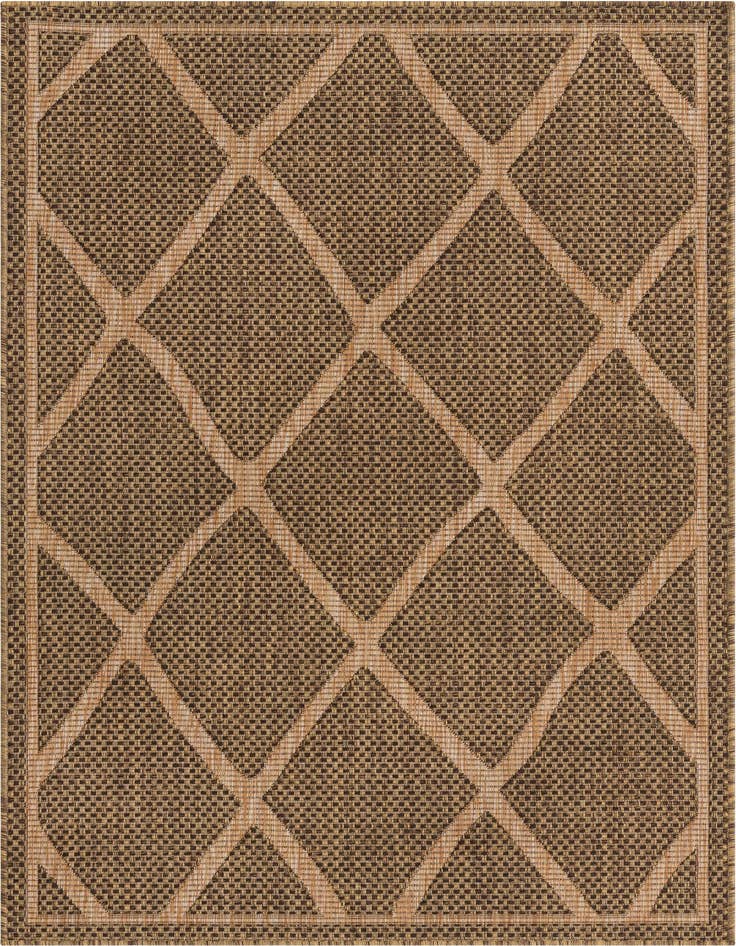 Detail image of 4' x 6' Easy-Clean Trellis Indoor / Outdoor Rug