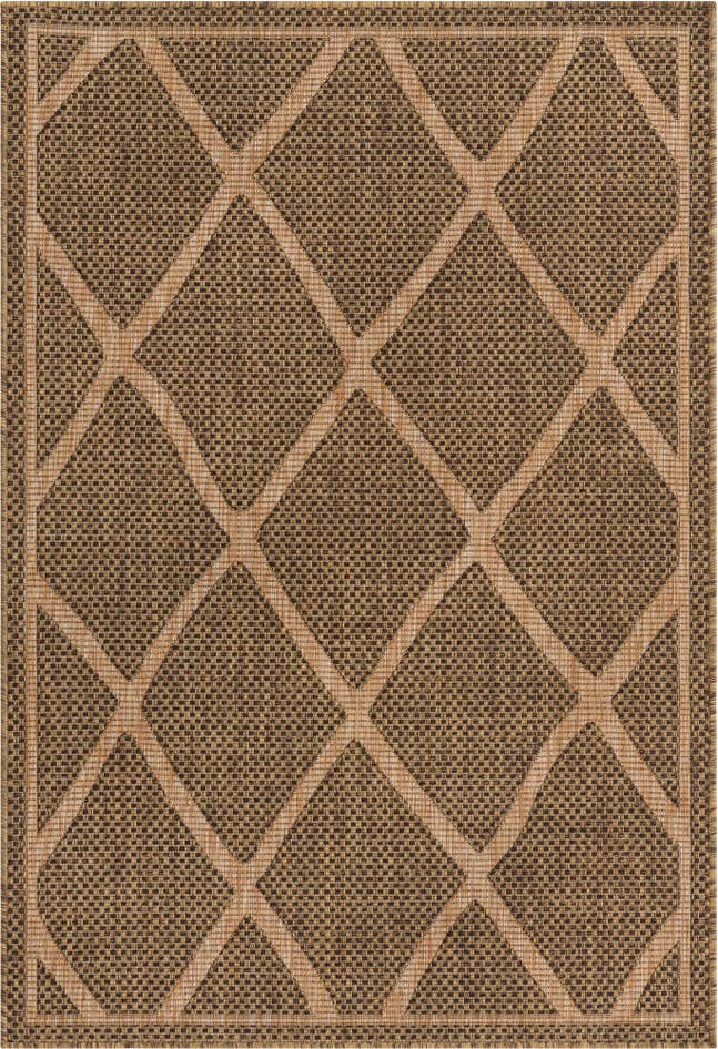 Detail image of 4' x 6' Easy-Clean Trellis Indoor / Outdoor Rug