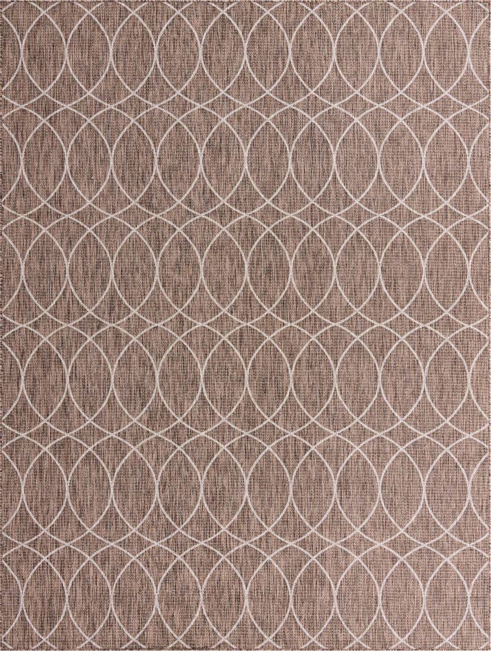 Detail image of 9' x 12' Easy-Clean Trellis Indoor / Outdoor Rug