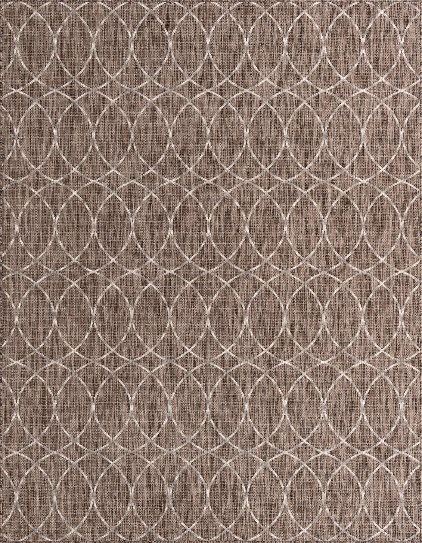 7' 10 x 11' Easy-Clean Trellis Indoor / Outdoor Rug
