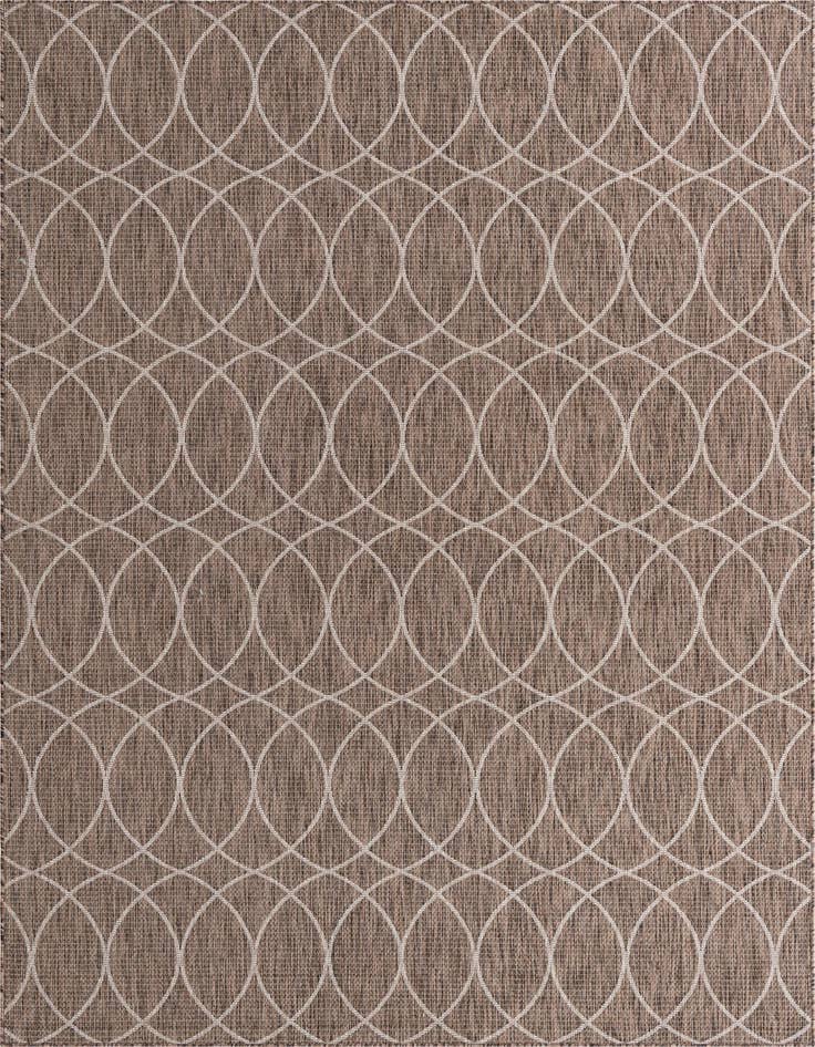 Detail image of 7' 10 x 11' Easy-Clean Trellis Indoor / Outdoor Rug