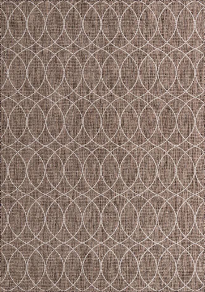 Detail image of 7' 10 x 11' Easy-Clean Trellis Indoor / Outdoor Rug