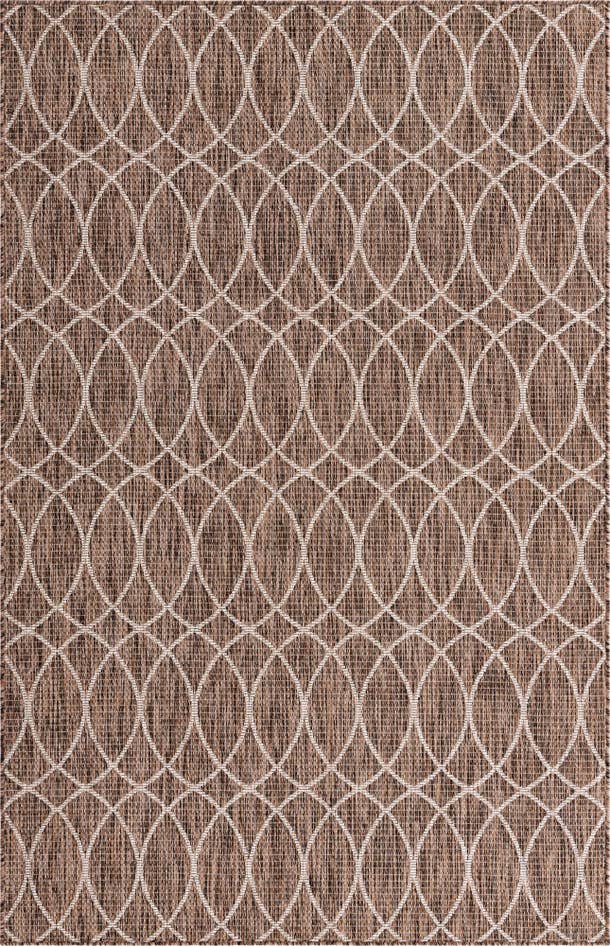 Detail image of 5' 3 x 8' Easy-Clean Trellis Indoor / Outdoor Rug