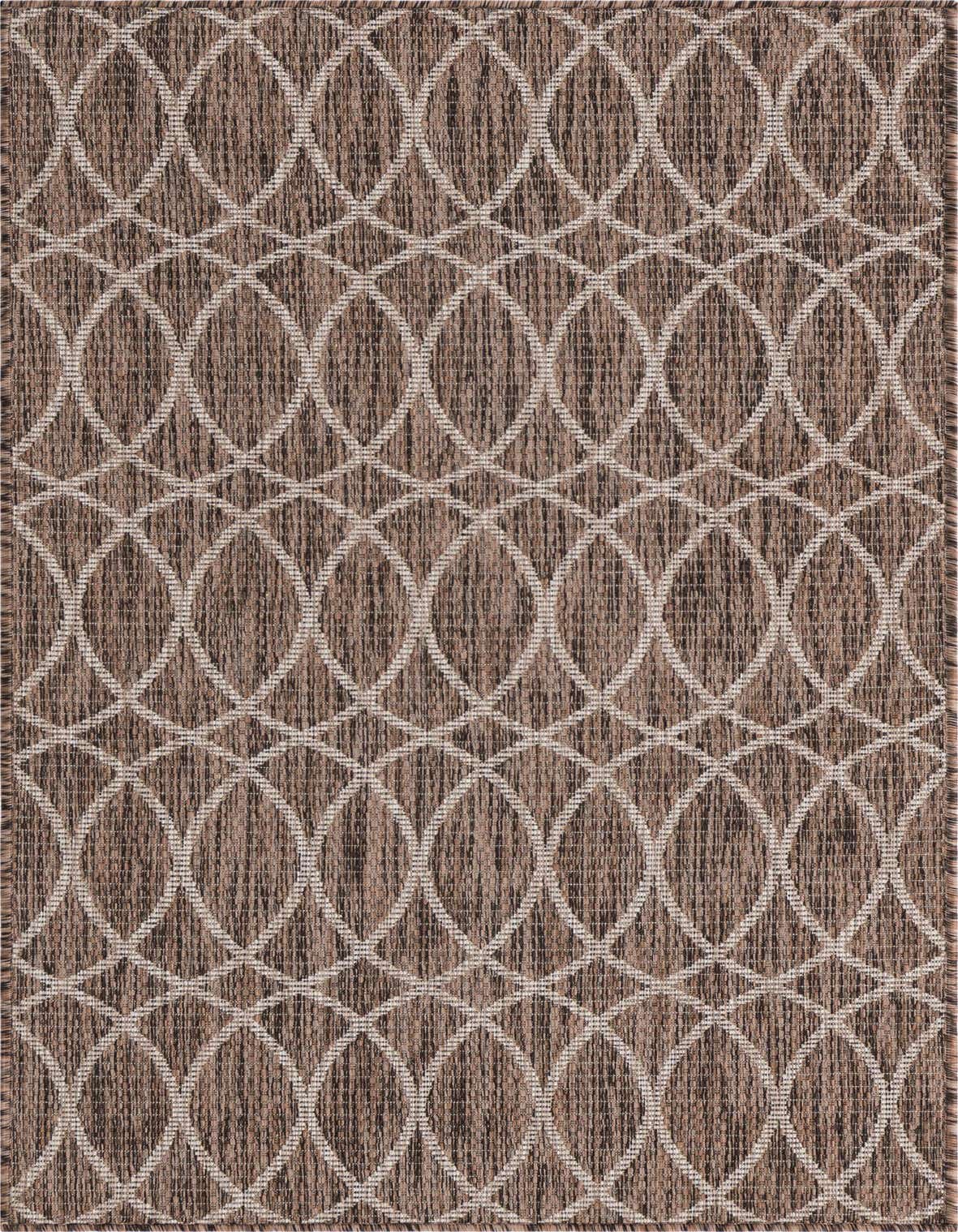 3' x 5' 3 Easy-Clean Trellis Indoor / Outdoor Rug
