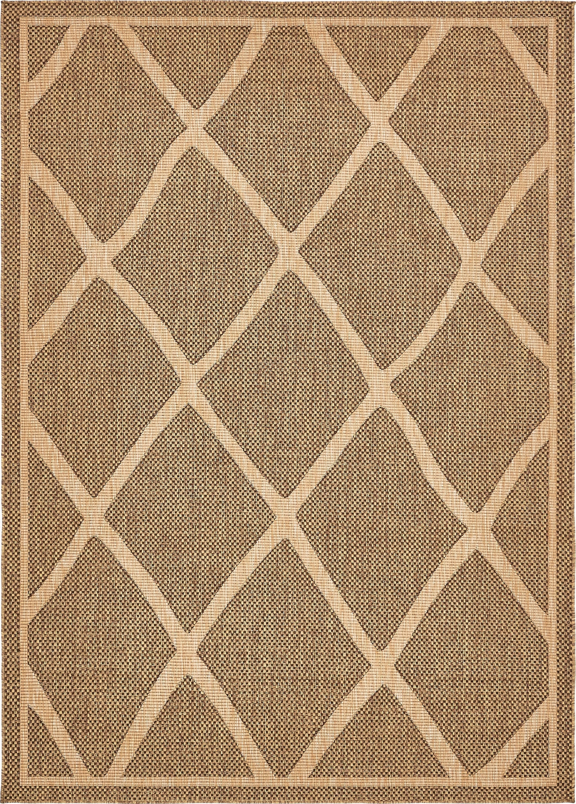 Primary image 7' x 10'  Washable Trellis Indoor / Outdoor Rug