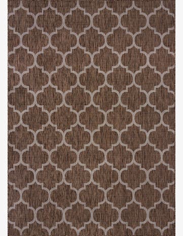 7' 10 x 11' Easy-Clean Trellis Indoor / Outdoor Rug