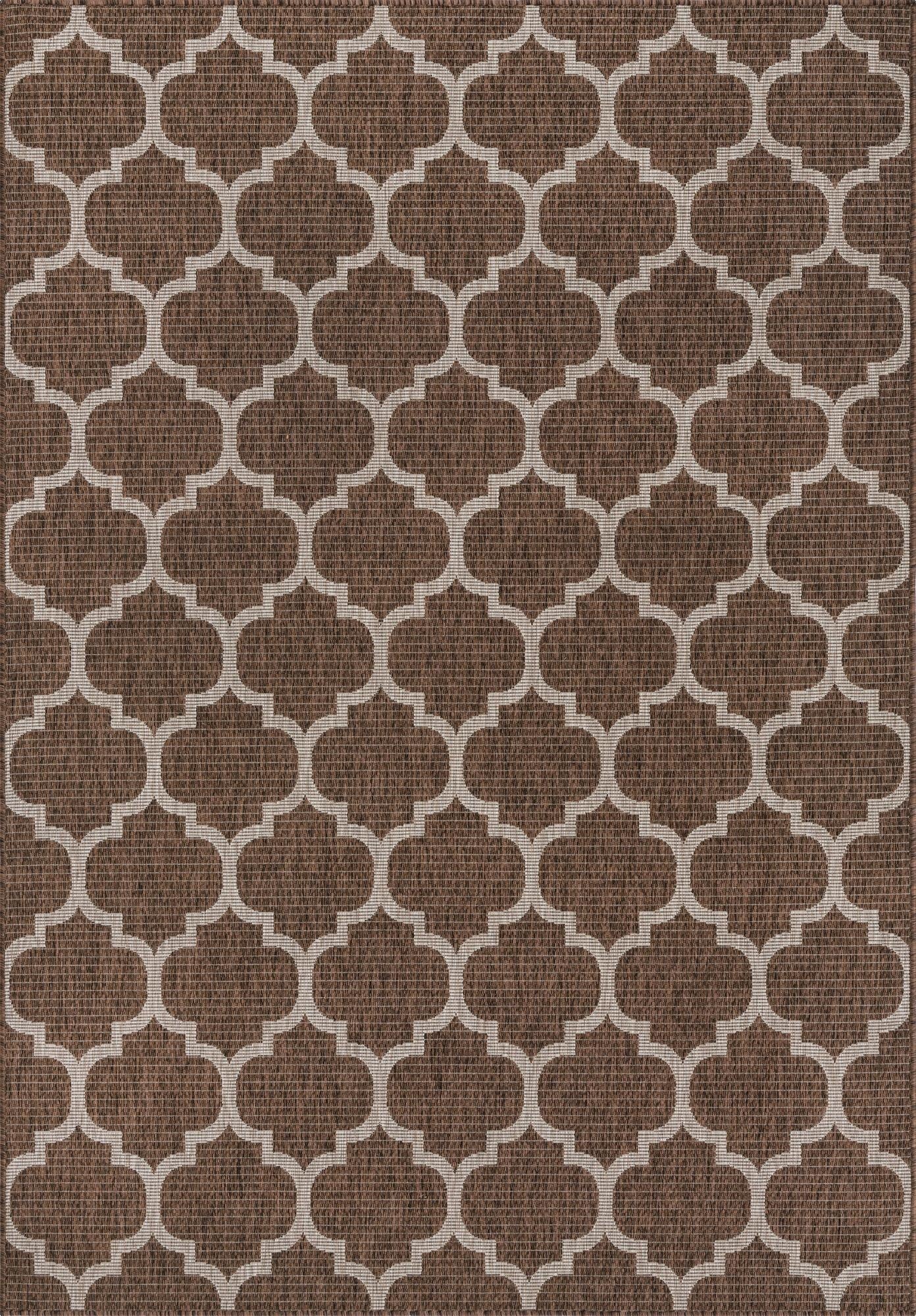 Primary image 6' x 9'  Washable Trellis Indoor / Outdoor Rug