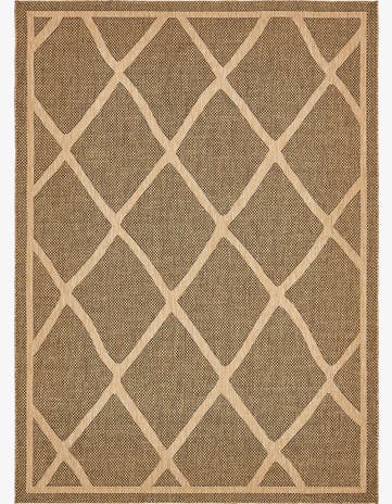 8' x 11' 4 Easy-Clean Trellis Indoor / Outdoor Rug
